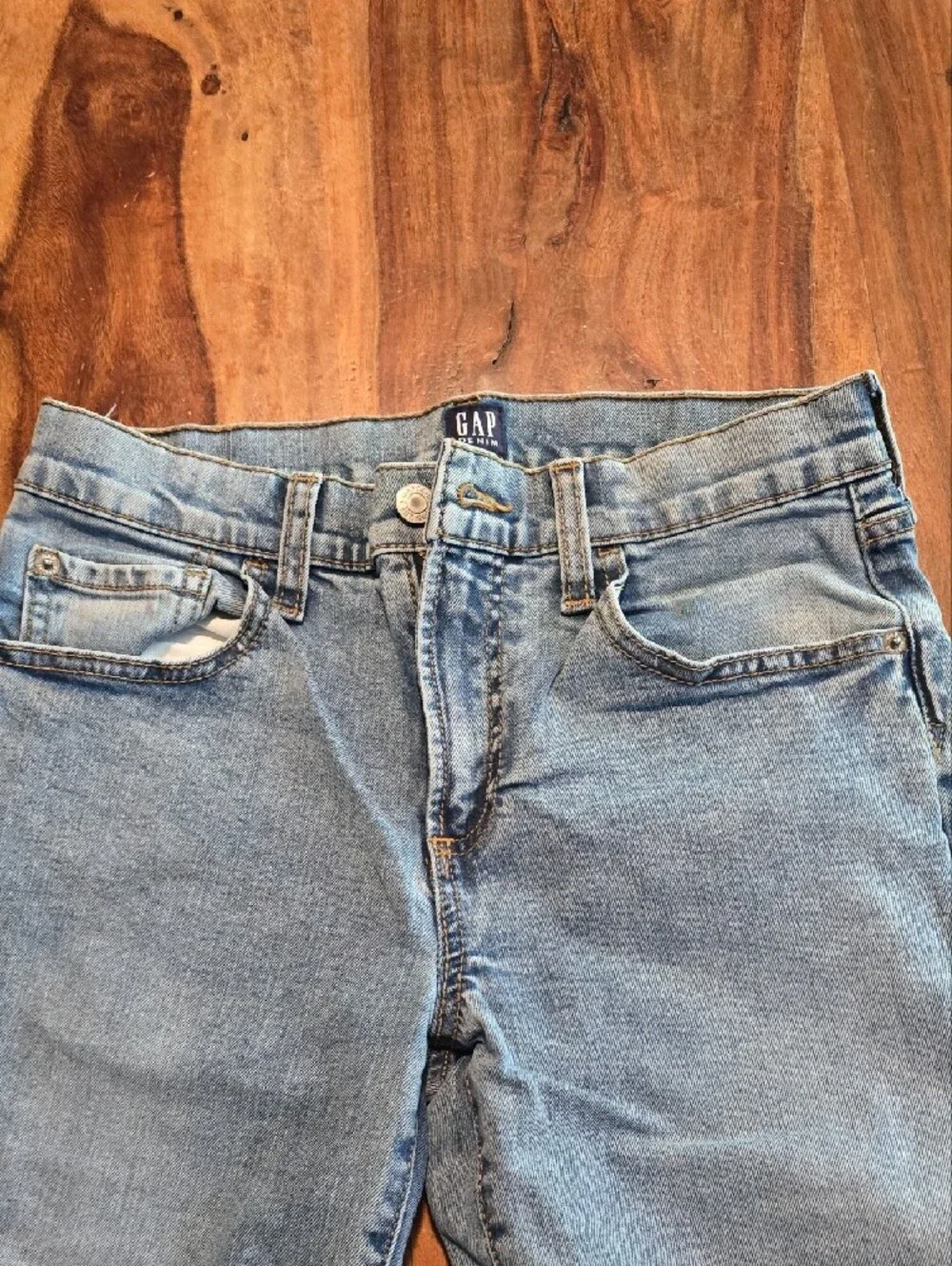 GAP Light Blue Stretch Straight Denim Jeans